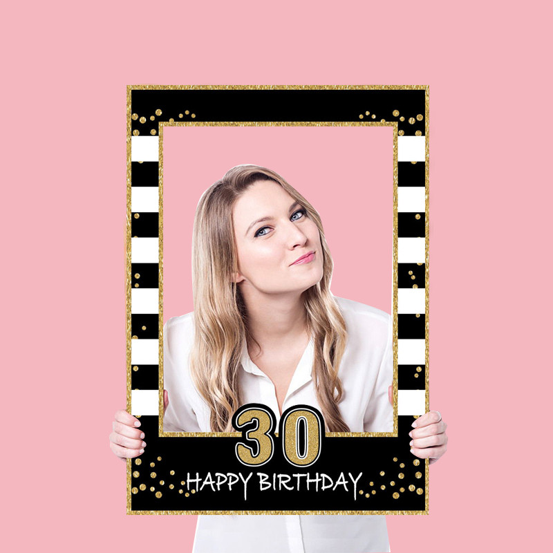 30 40 50 60 Birthday Photo Boo - Photo Booth Frame 评论和价格