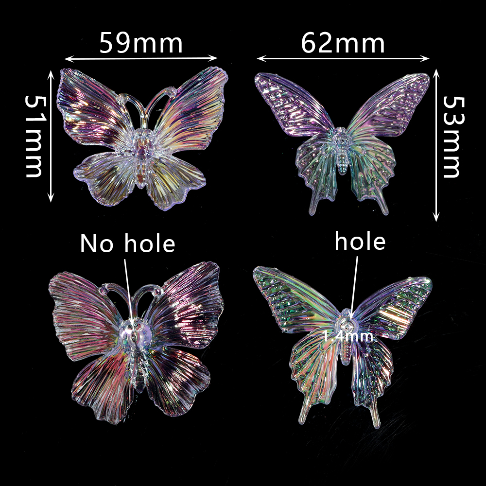 5pcs Acrylic Butterfly Gradien - Event Suppliers 评论和价格