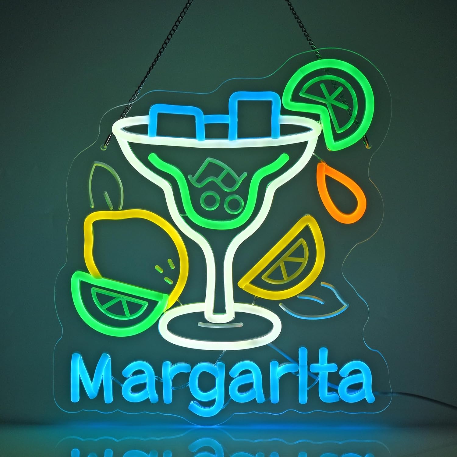 Margarita Neon Sign Wall Art D - Neon Sign Party 评论和价格