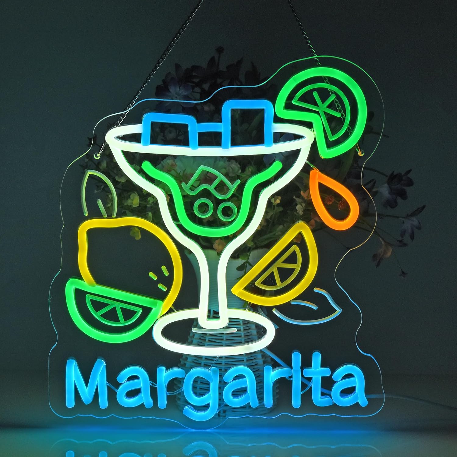 Margarita Neon Sign Wall Art D - Neon Sign Party 评论和价格