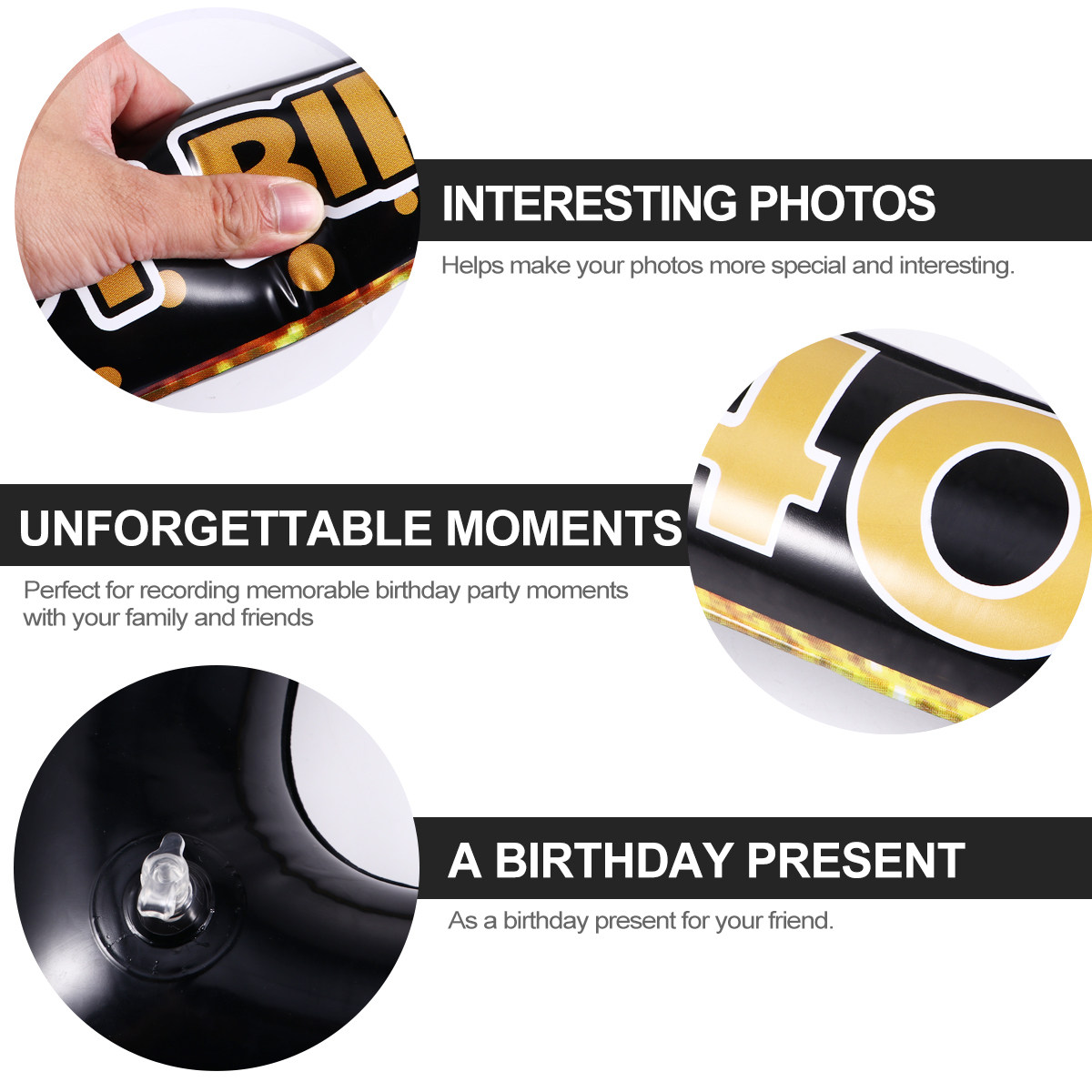 Bday Inflatables First Birthda - Photo Booth Frame 评论和价格