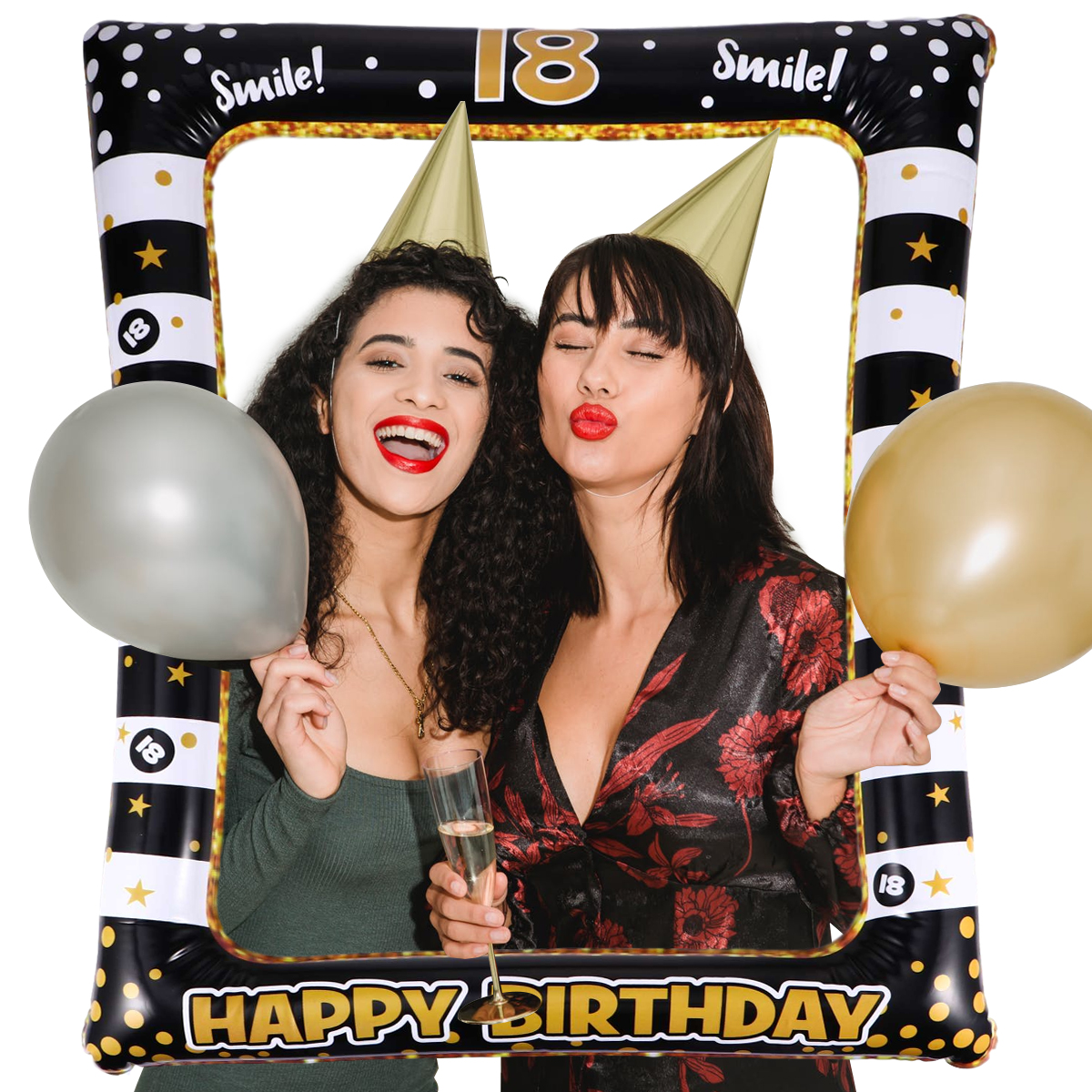 Birthday Party Supplies 18 Bal - Photo Booth Frame 评论和价格