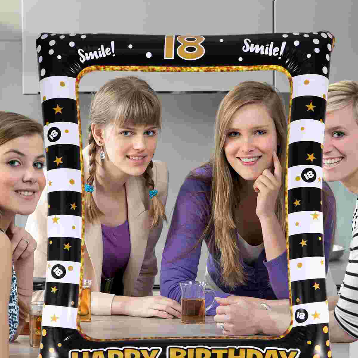 Birthday Party Supplies 18 Bal - Photo Booth Frame 评论和价格