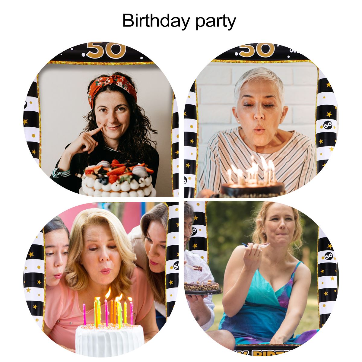 Birthday Party Supplies 18 Bal - Photo Booth Frame 评论和价格