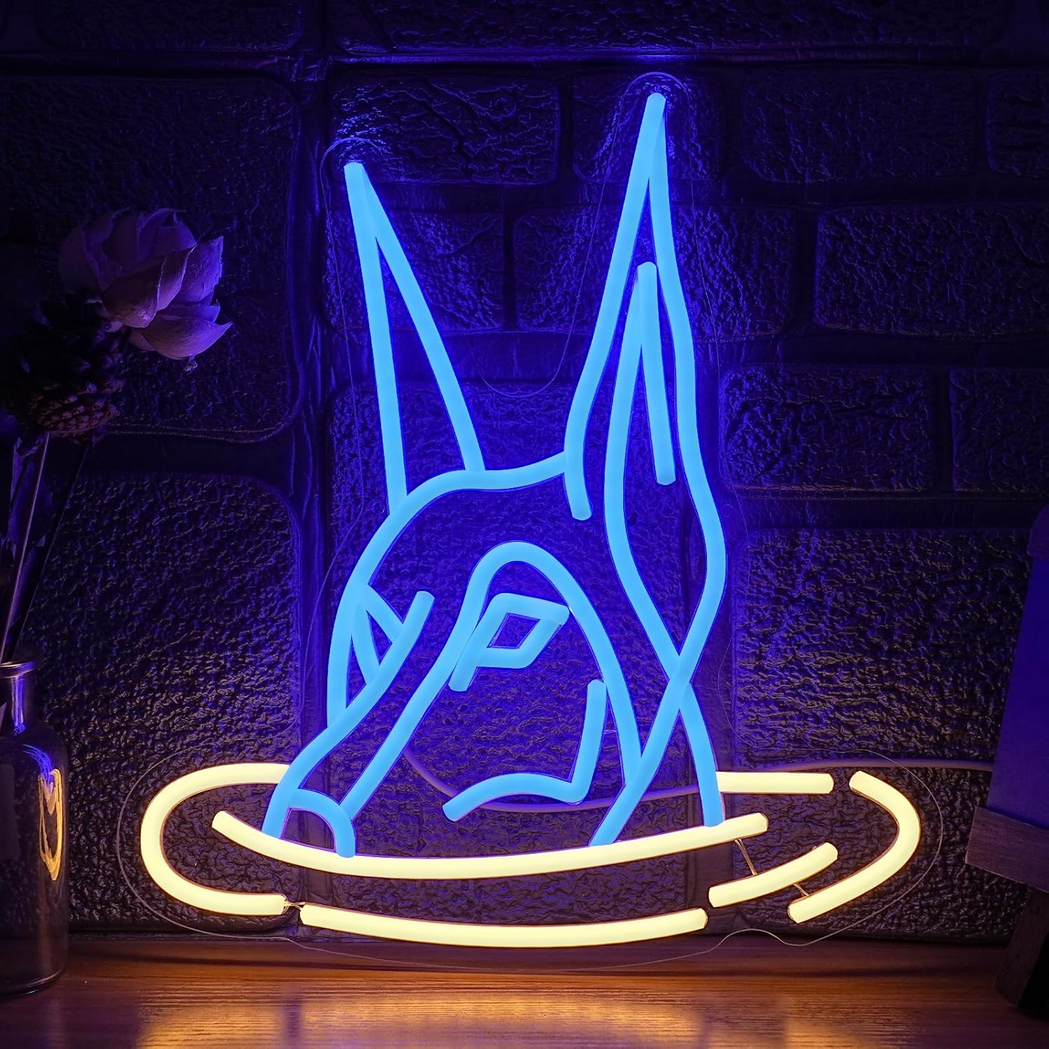 Doberman Dog Neon Sign Art Wal - Neon Sign Party 评论和价格