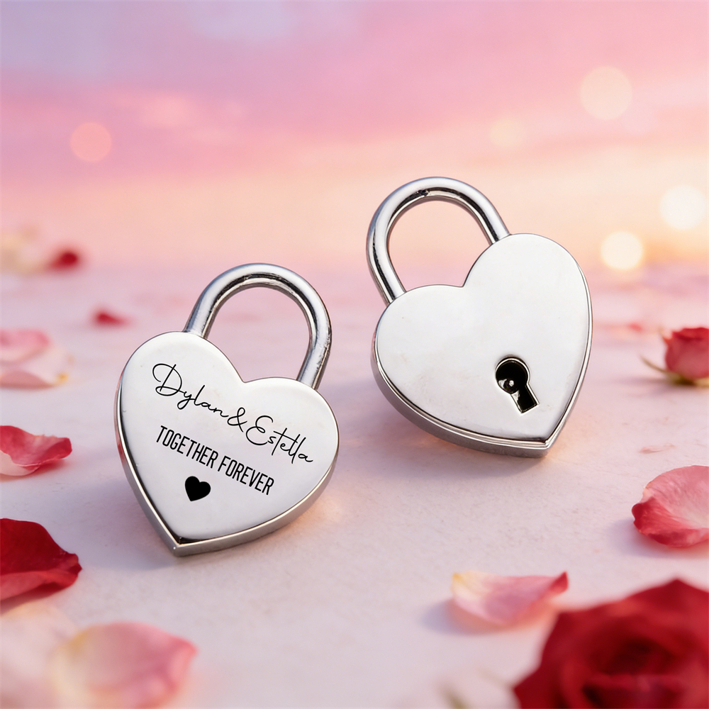 Custom Name Heart-Shaped Padlo - Eve Party 评论和价格