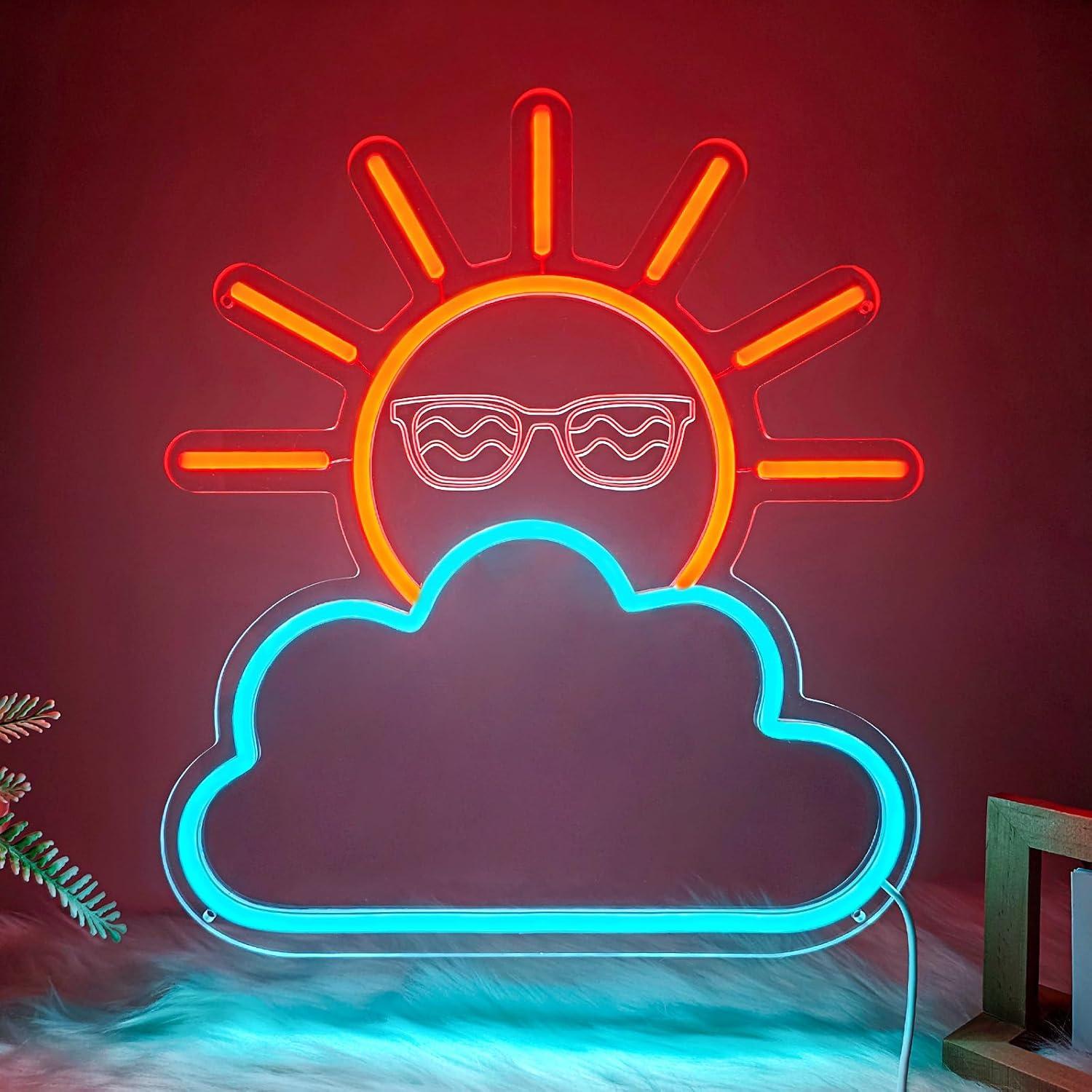 Sunrise Sunset Neon Sign USB P - Neon Sign Party 评论和价格
