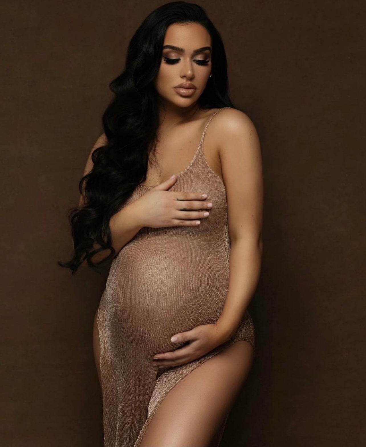 Maternity Dresses for Photo Sh - Glitter Tablecloth 评论和价格