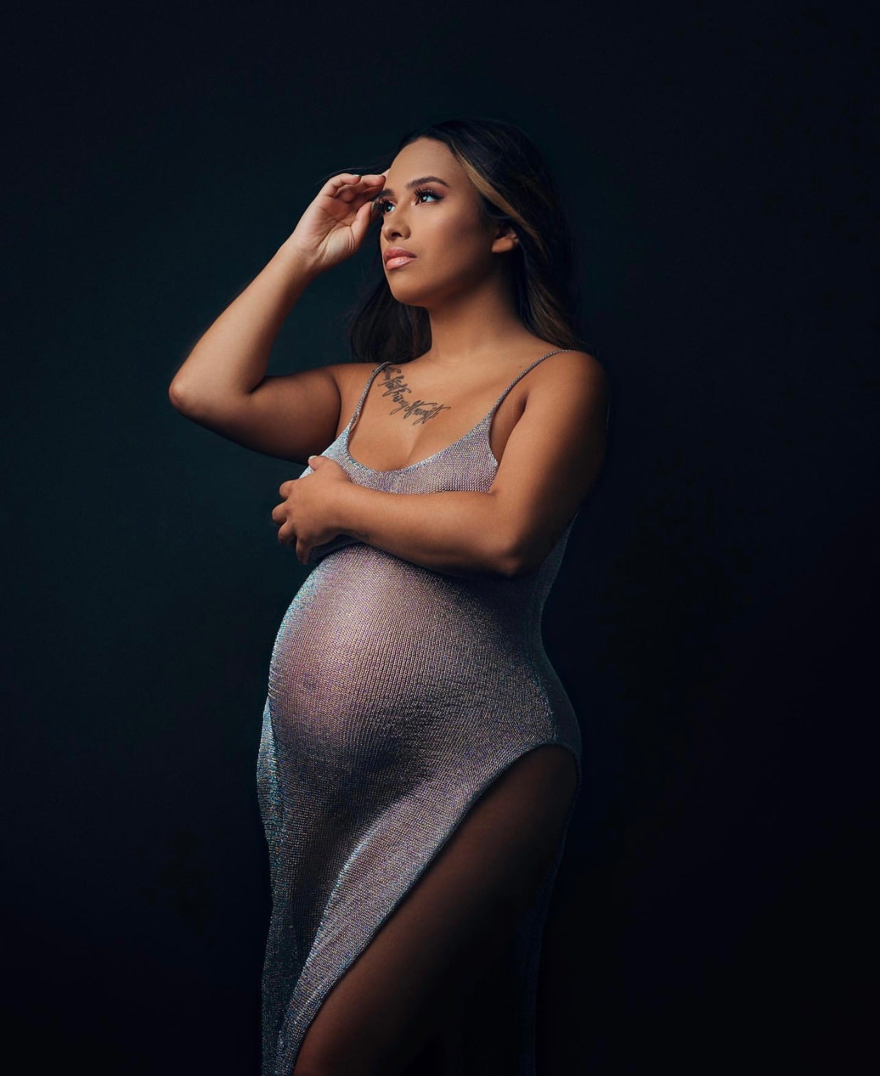 Maternity Dresses for Photo Sh - Glitter Tablecloth 评论和价格