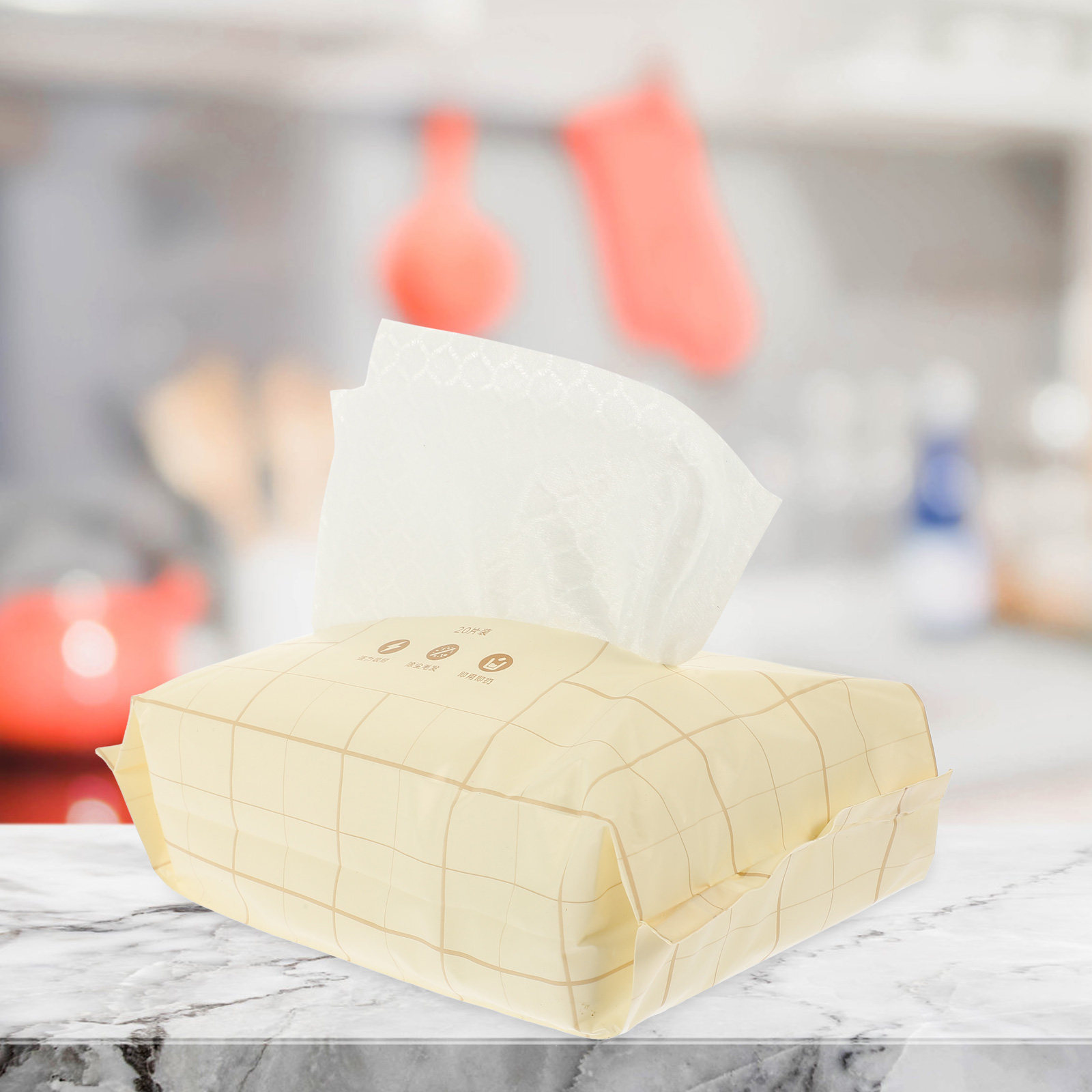 5 Bags Disposable Cleaning Clo - Table Cloth Disposable 评论和价格