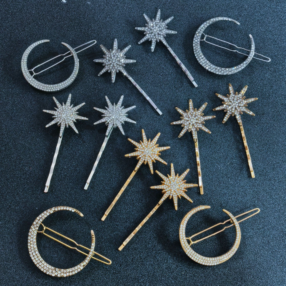 3/4 pcs set Crystal Star Hairp - Event Suppliers 评论和价格