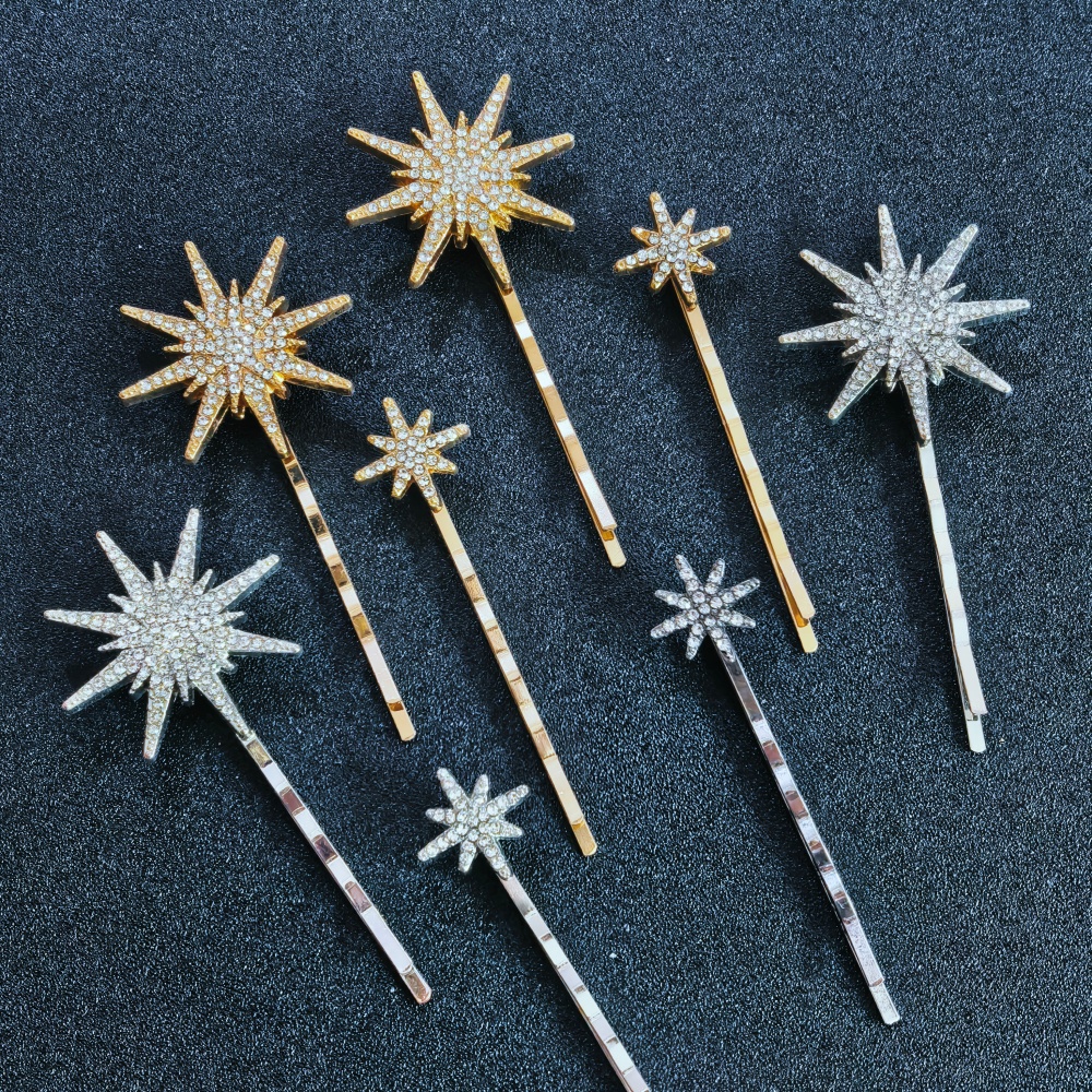 3/4 pcs set Crystal Star Hairp - Event Suppliers 评论和价格