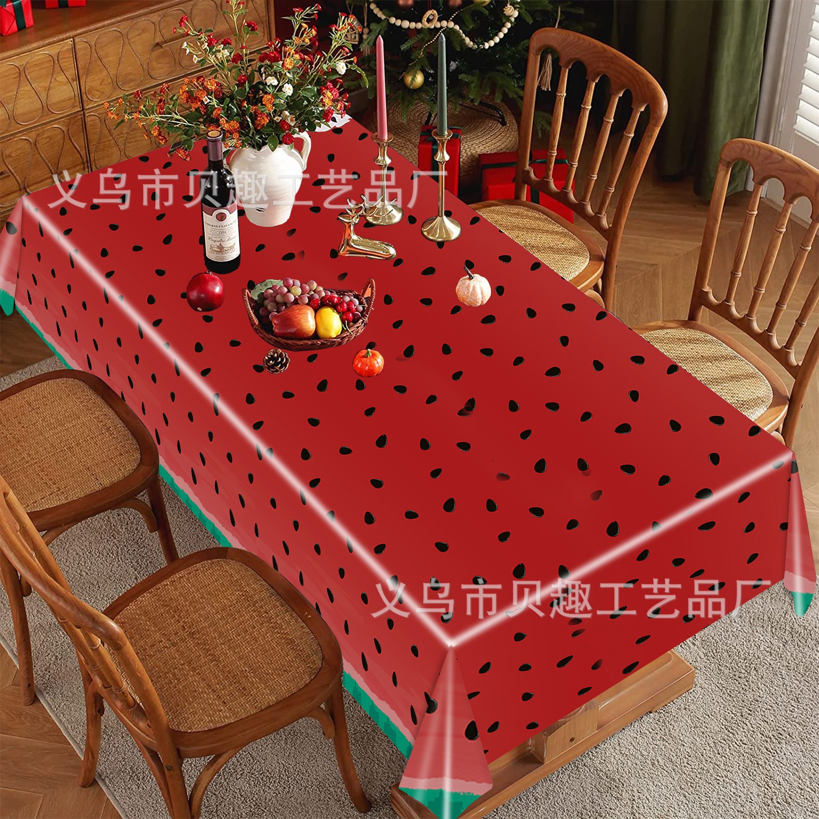 Summer Watermelon Party Tablec - Table Cloth Disposable 评论和价格