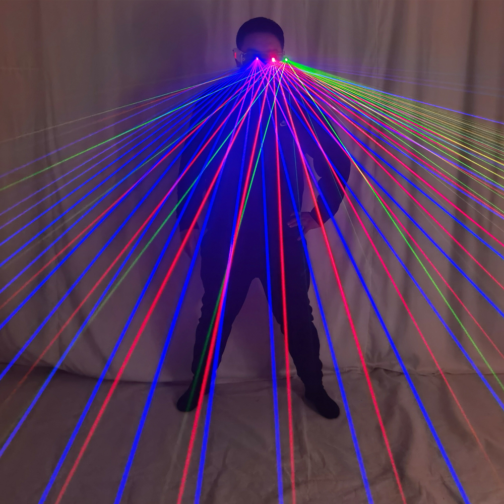 Rechargeable RGB Laser Glasses - Event Party Dj 评论和价格