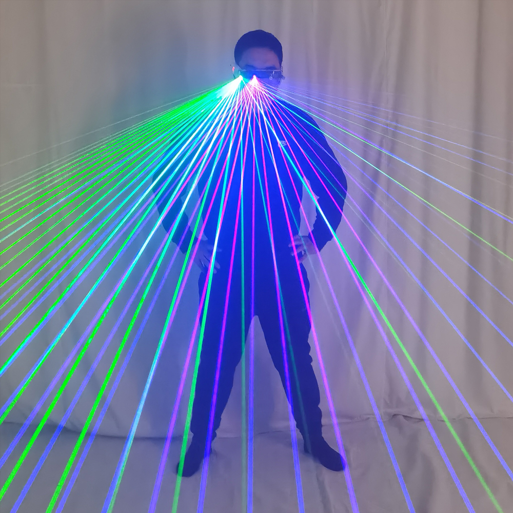 Rechargeable RGB Laser Glasses - Event Party Dj 评论和价格