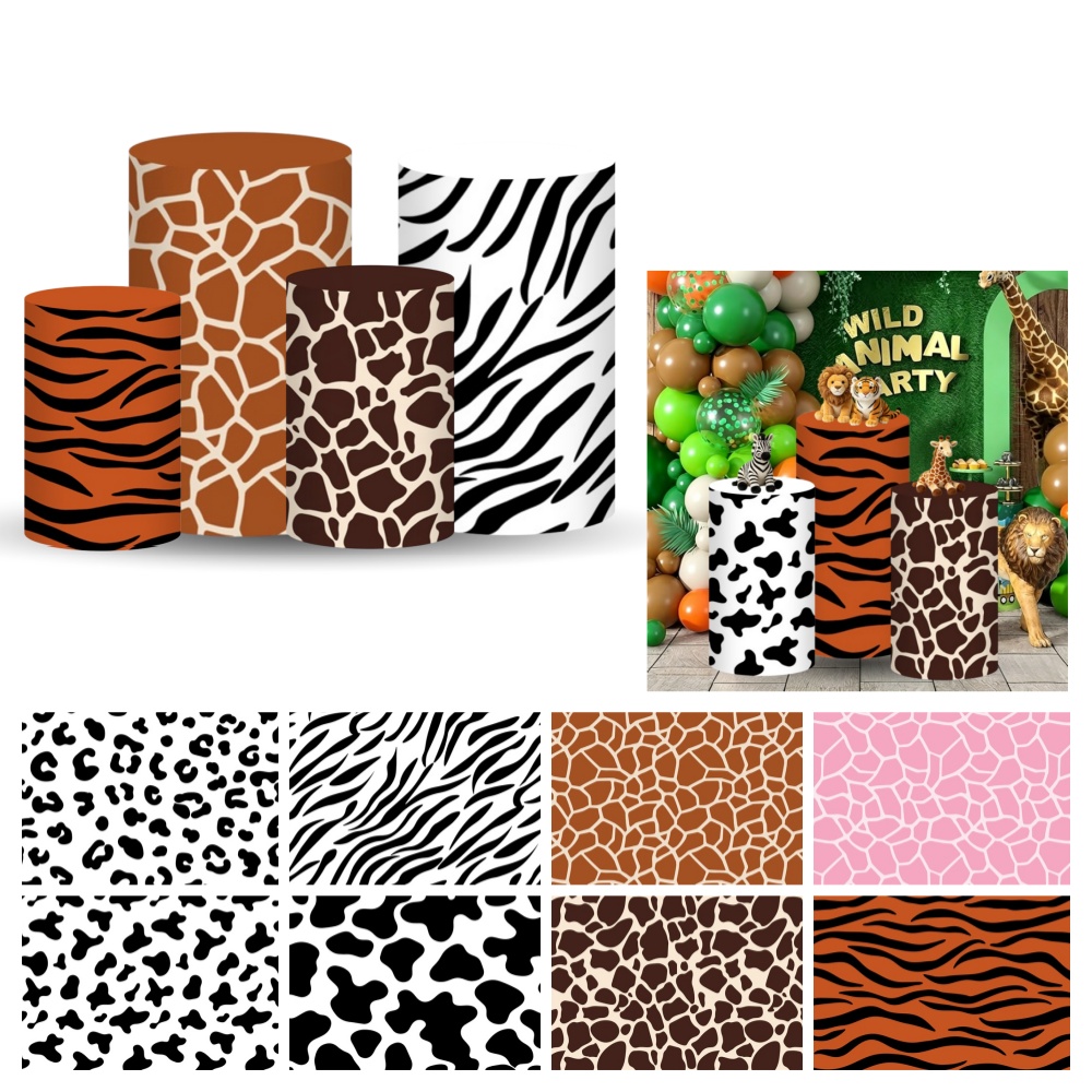 Safari Cylinder Pedestal Stand - Dessert Table Backdrop 评论和价格