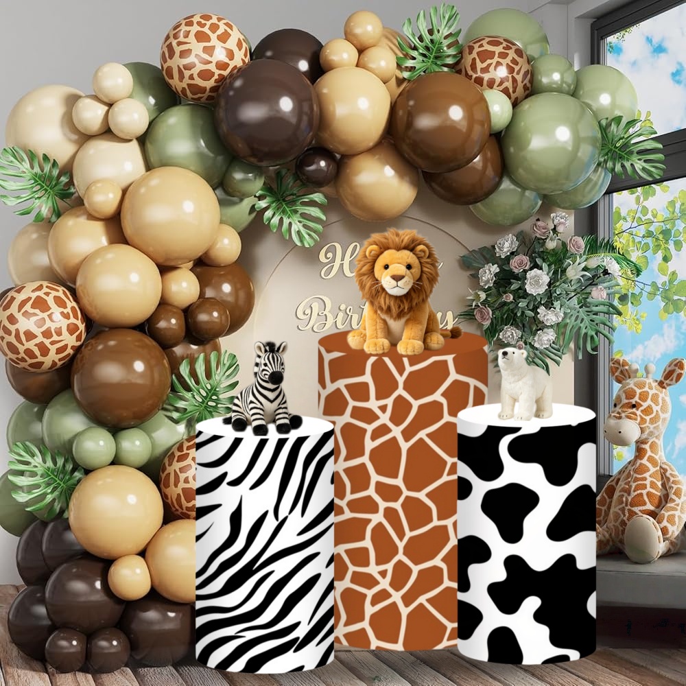 Safari Cylinder Pedestal Stand - Dessert Table Backdrop 评论和价格