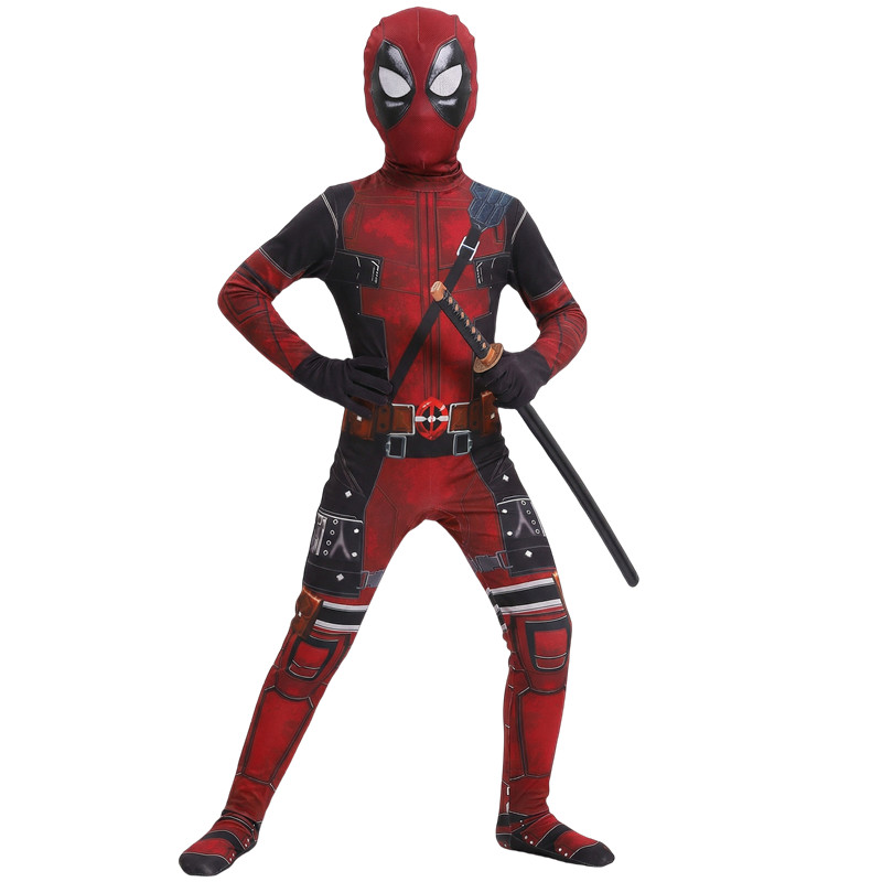 3-12Y Kids Deadpool Costume wi - Party Favor Bag 评论和价格