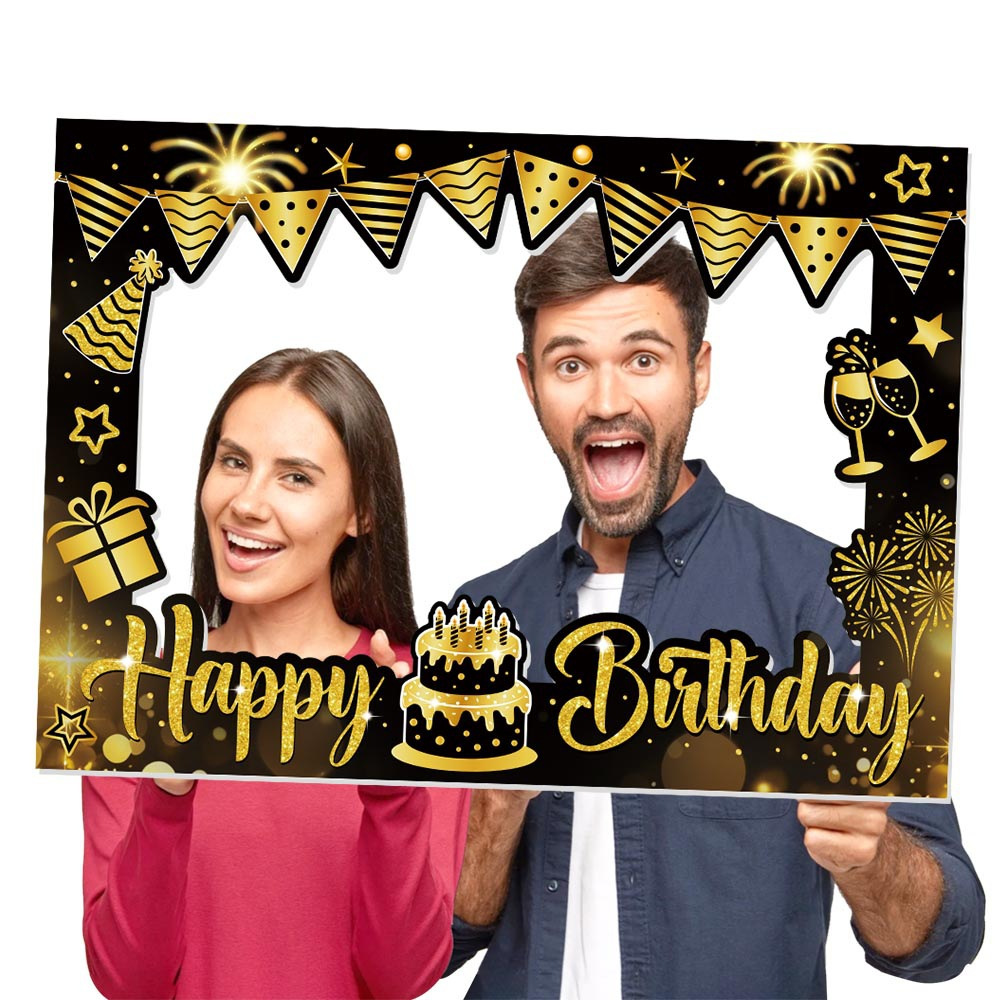 1 Piece Happy Birthday Photo B - Photo Booth Frame 评论和价格