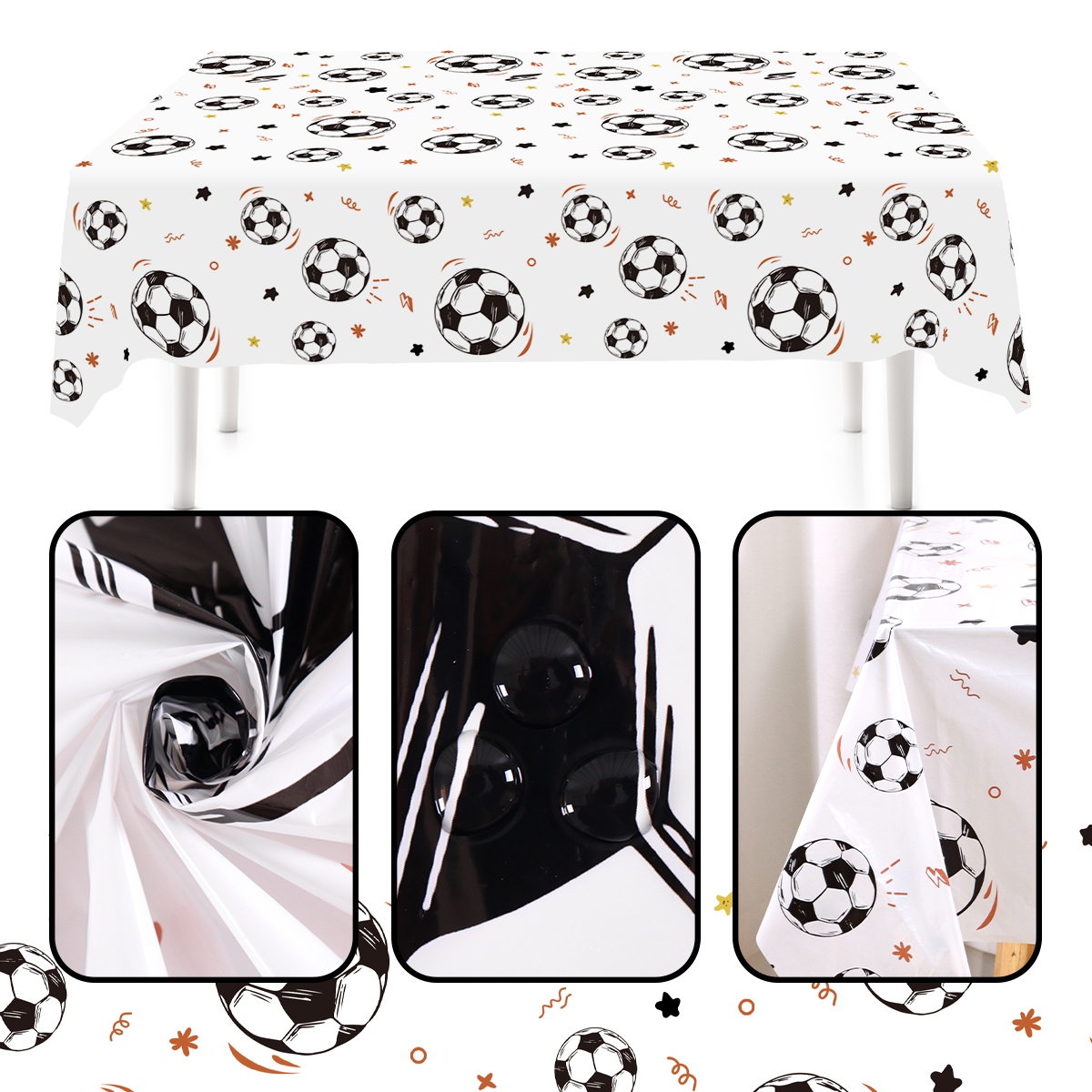 183x137cm Soccer Theme Disposa - Table Cloth Disposable 评论和价格