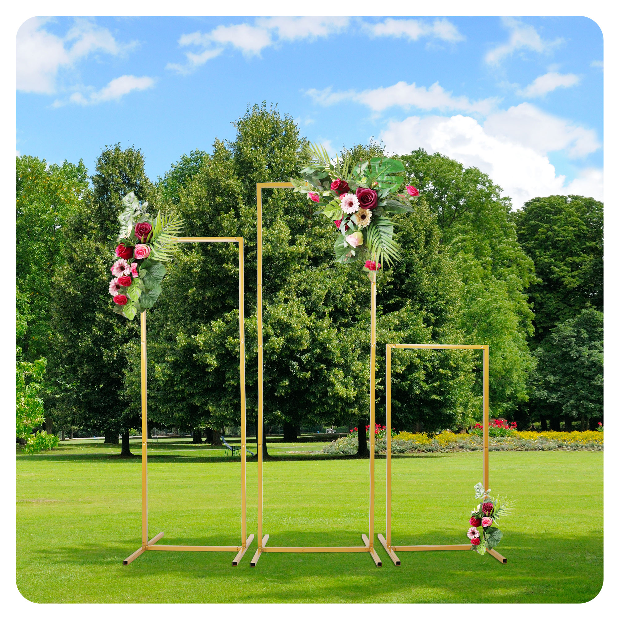 Wedding Arch Metal Iron Backdr - Balloon Arch Kit 评论和价格