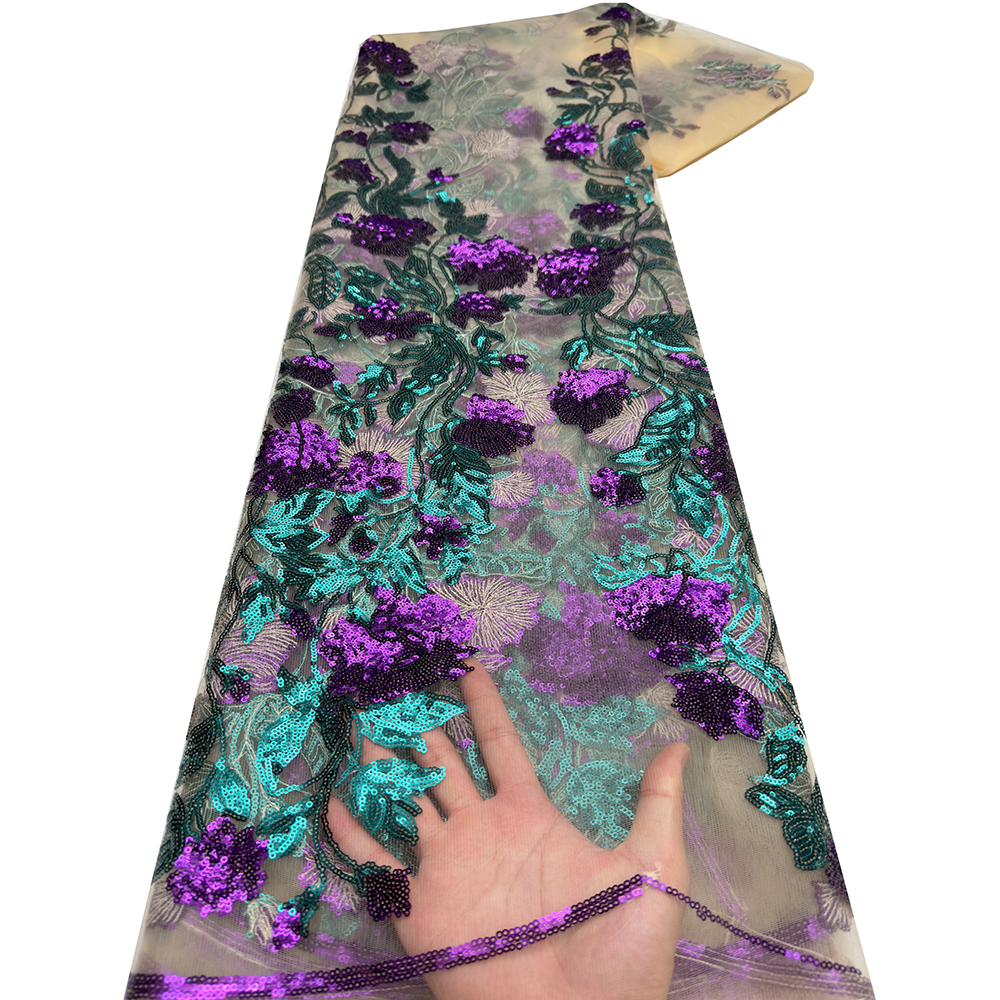African Sequins Lace Fabric 20 - Glitter Tablecloth 评论和价格