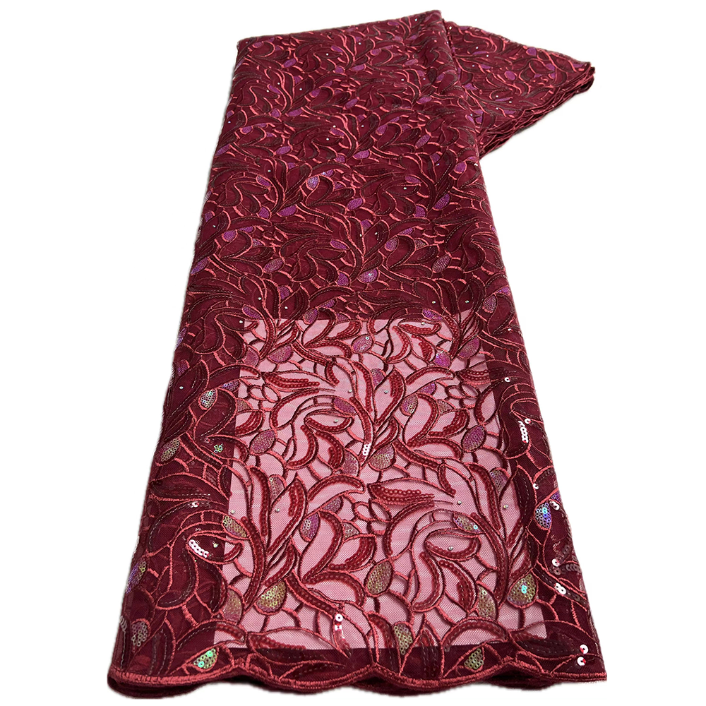 African Sequins Lace Fabric 20 - Glitter Tablecloth 评论和价格