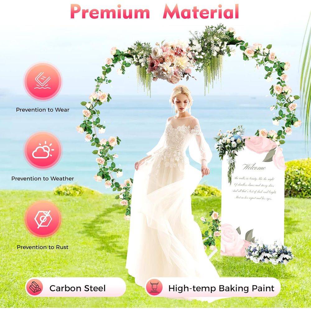 Heart-Shaped Wedding Arch Stan - Balloon Arch Kit 评论和价格
