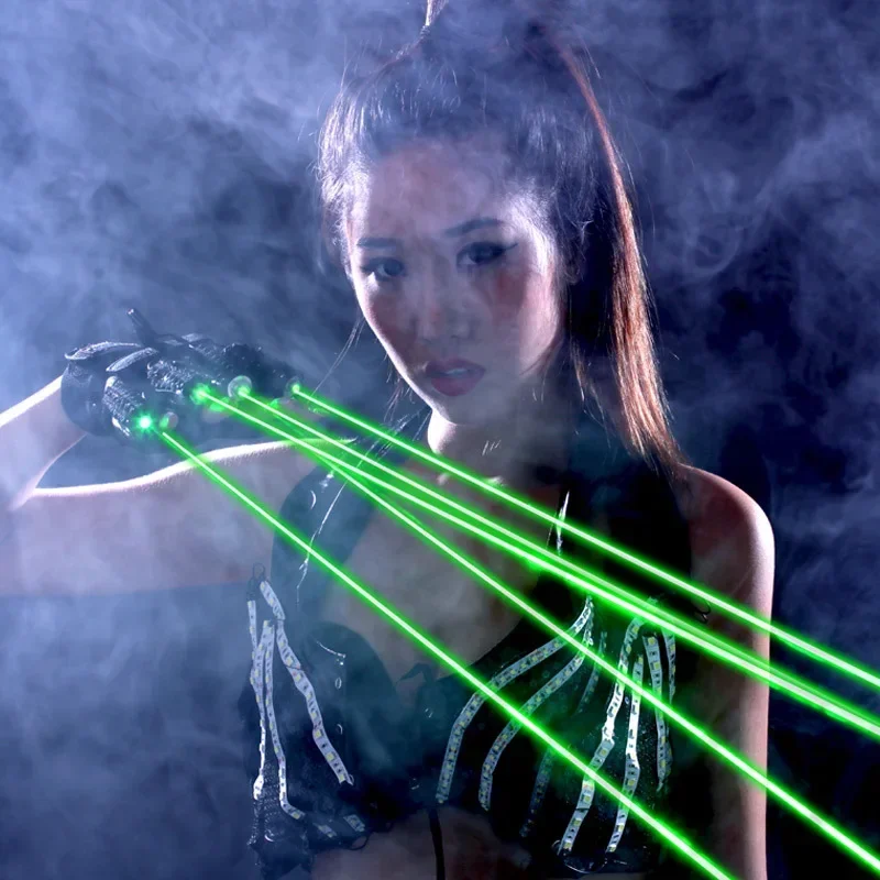 RGB Laser Gloves with 7 Laser  - Event Party Dj 评论和价格