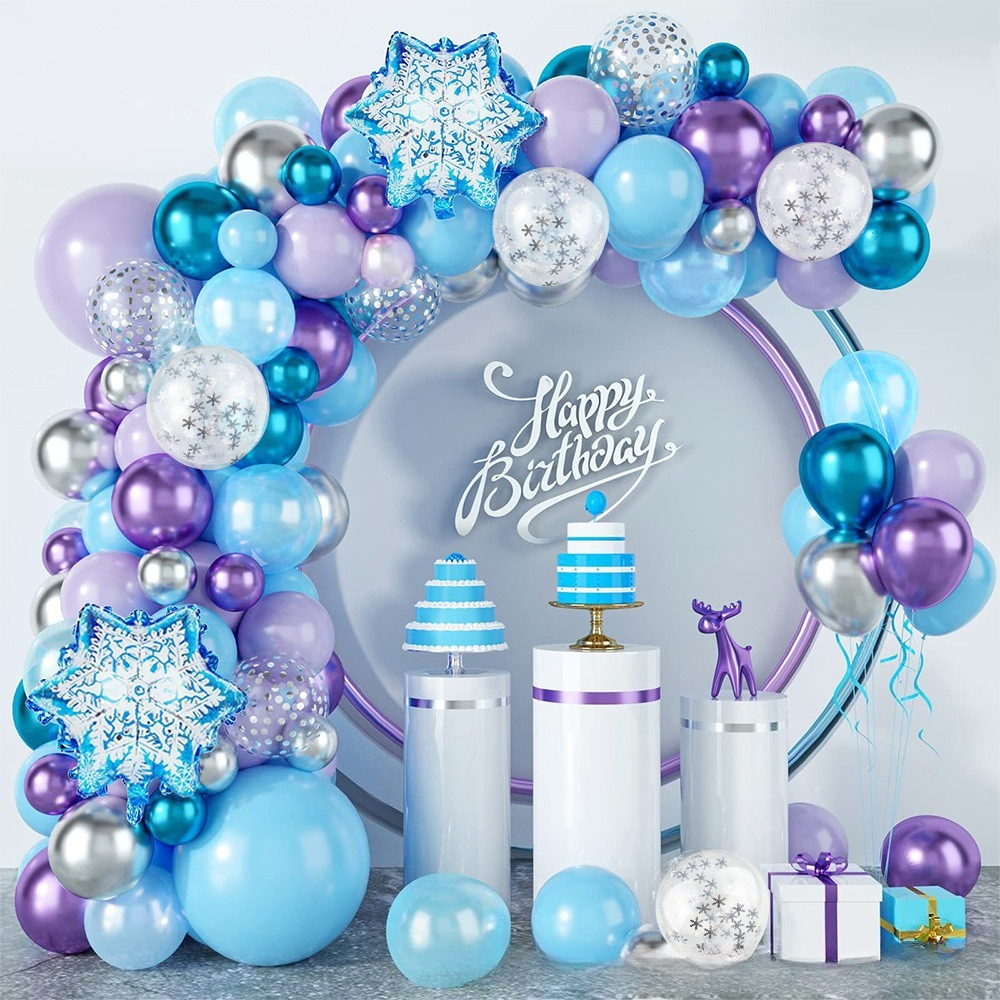 Winter Wonderland Snowflake Ba - Balloon Arch Kit 评论和价格