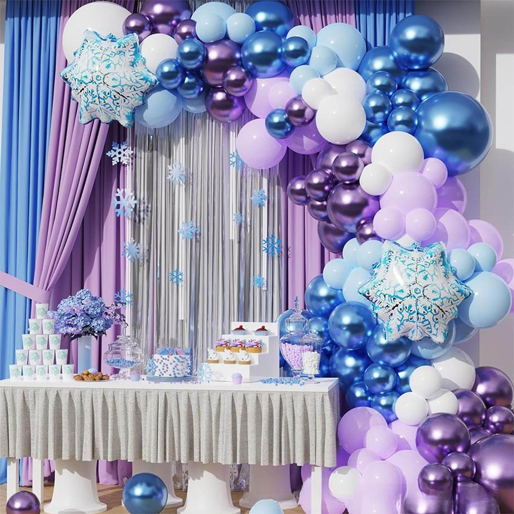 Winter Wonderland Snowflake Ba - Balloon Arch Kit 评论和价格