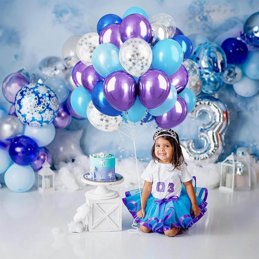 Winter Wonderland Snowflake Ba - Balloon Arch Kit 评论和价格