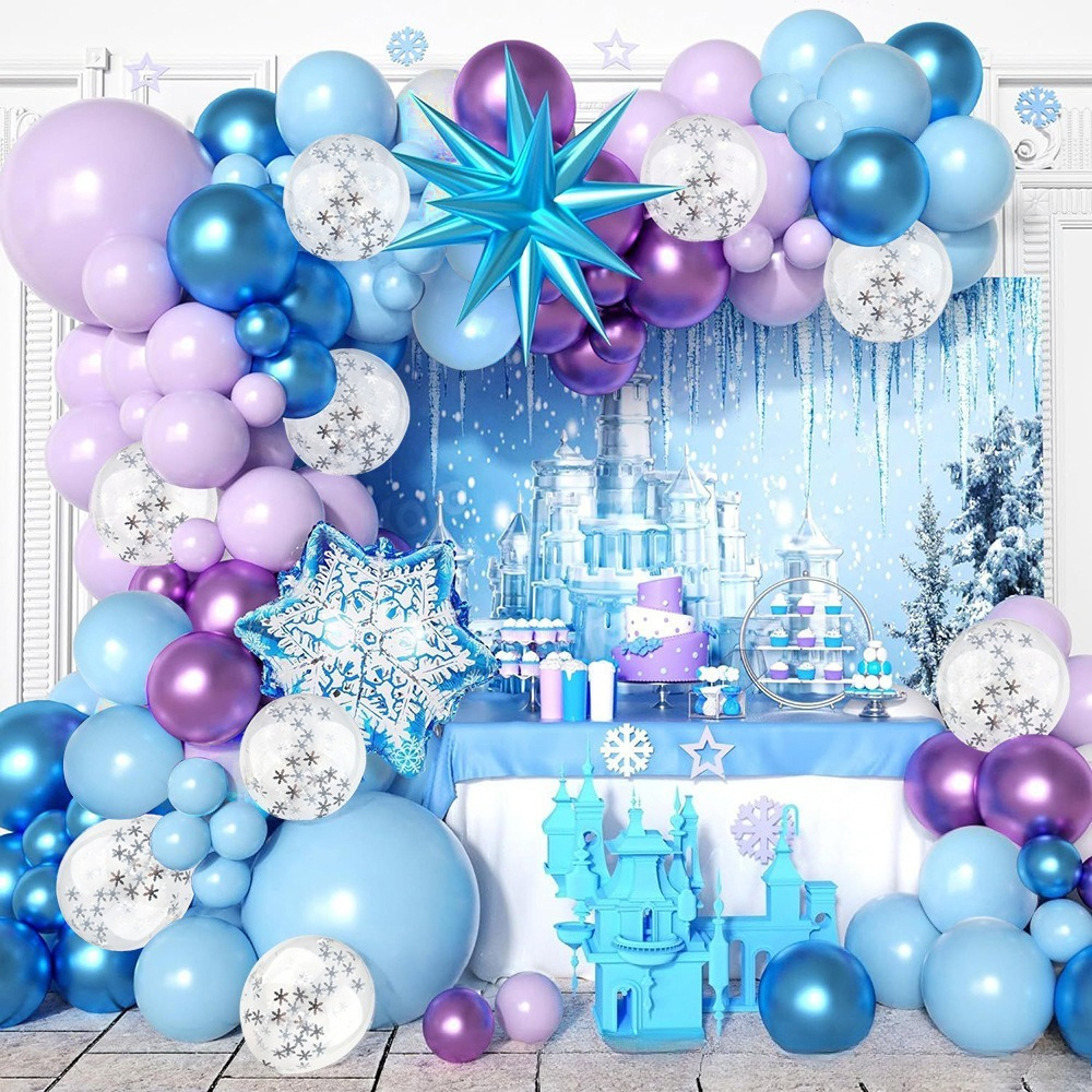 Winter Wonderland Snowflake Ba - Balloon Arch Kit 评论和价格