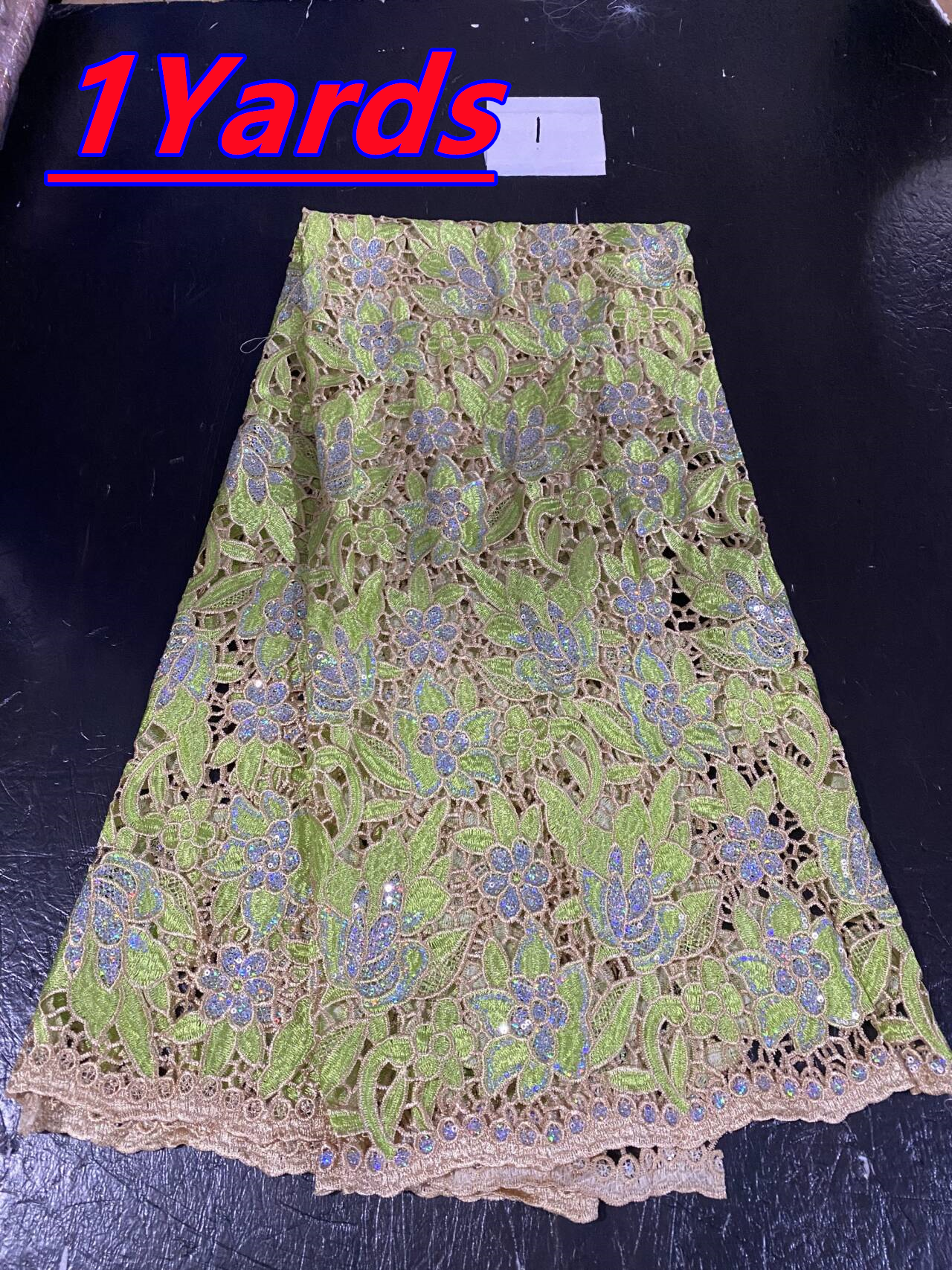 African Sequins Lace Fabrics F - Glitter Tablecloth 评论和价格