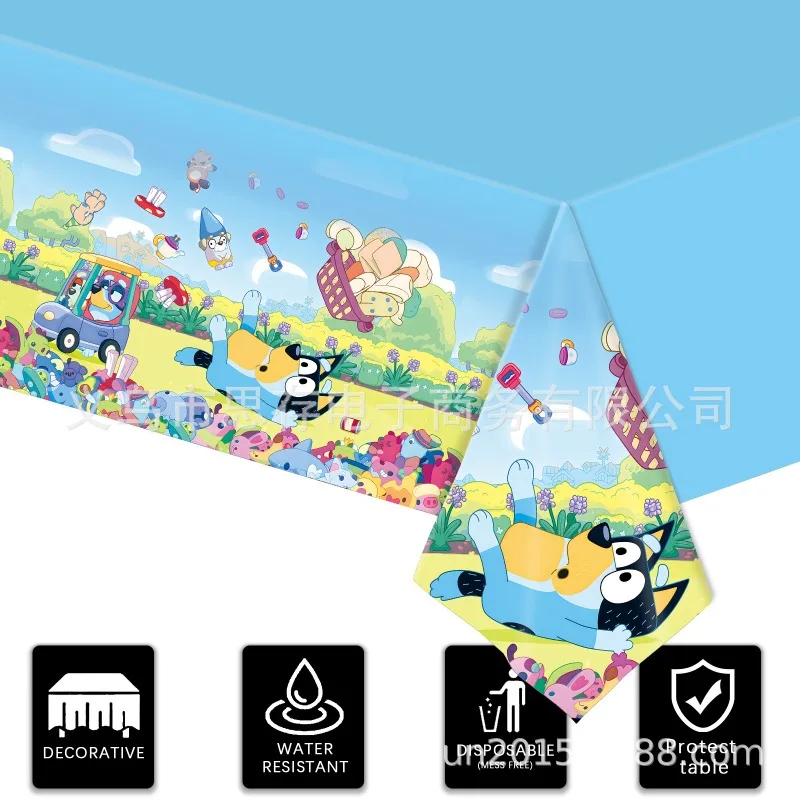 New Bluey Tablecloth Birthday  - Table Cloth Disposable 评论和价格