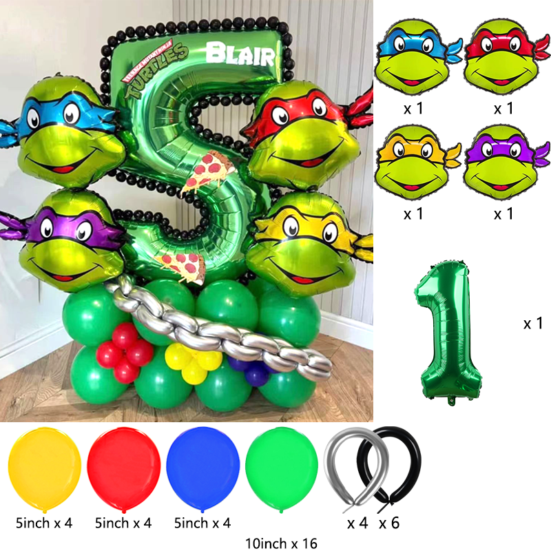 Ninja Turtles Themed Balloon A - Balloon Arch Kit 评论和价格