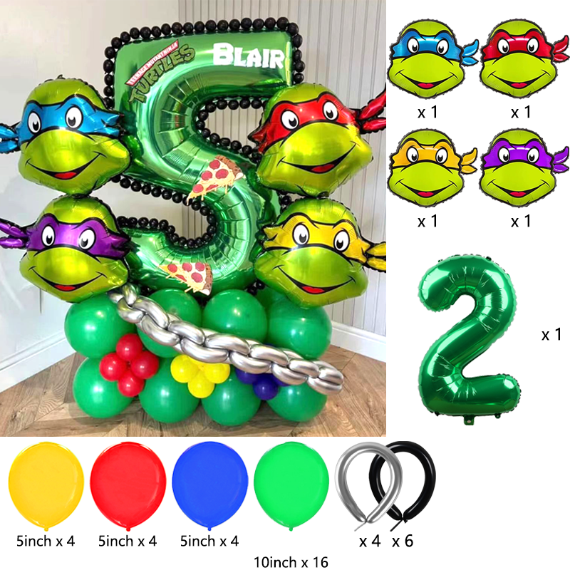 Ninja Turtles Themed Balloon A - Balloon Arch Kit 评论和价格