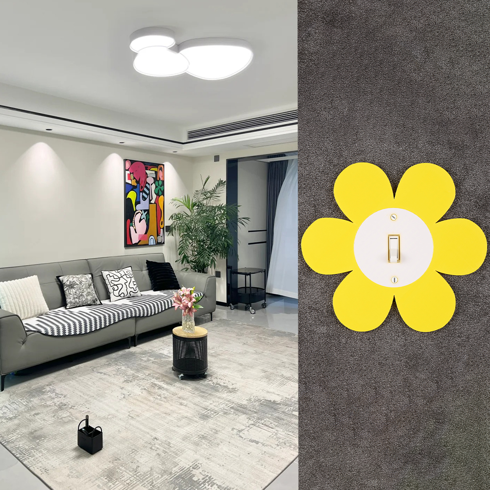 Cross-border Flower-shaped Swi - Flower Wall Panel 评论和价格