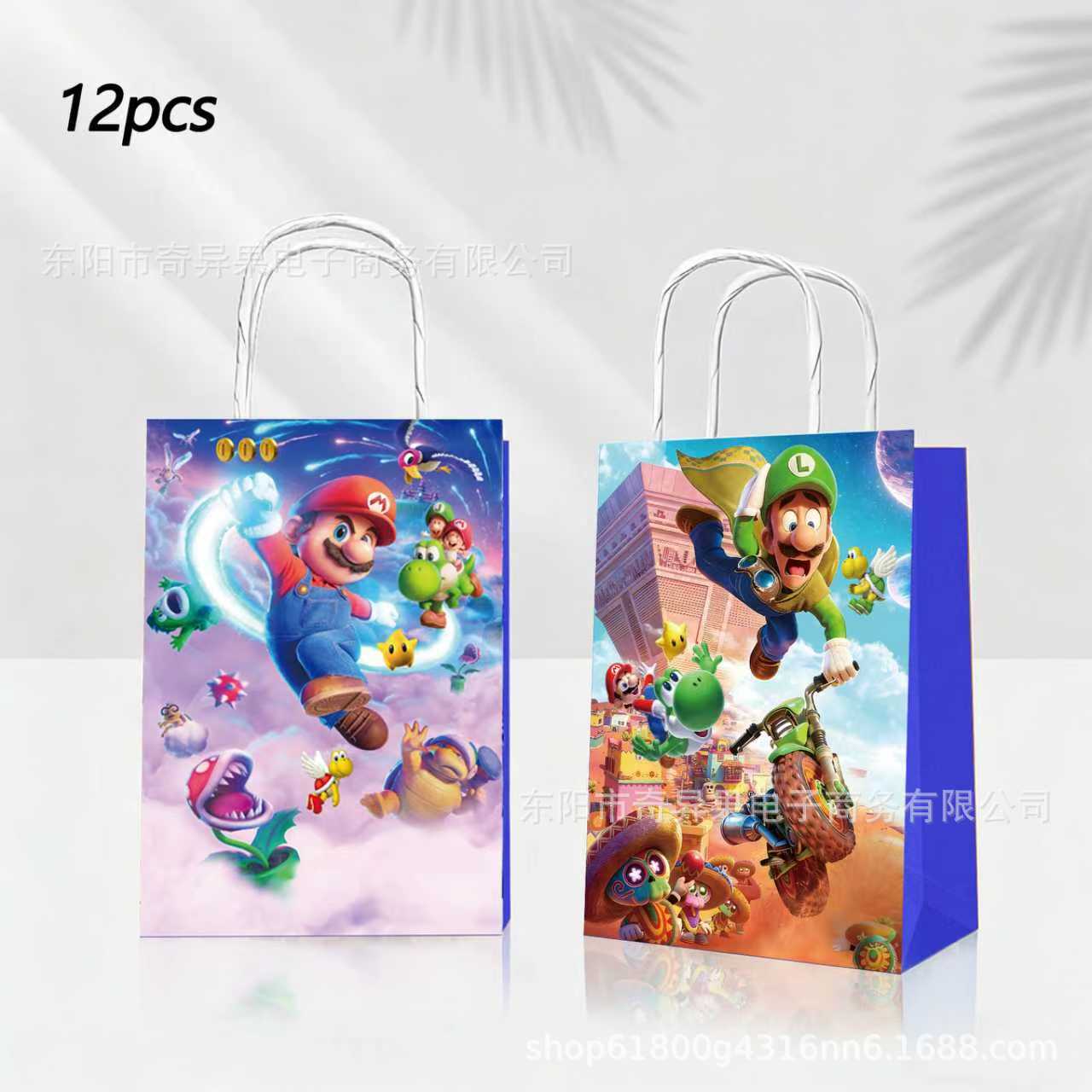12/16pcs New Super Mario birth - Party Favor Bag 评论和价格