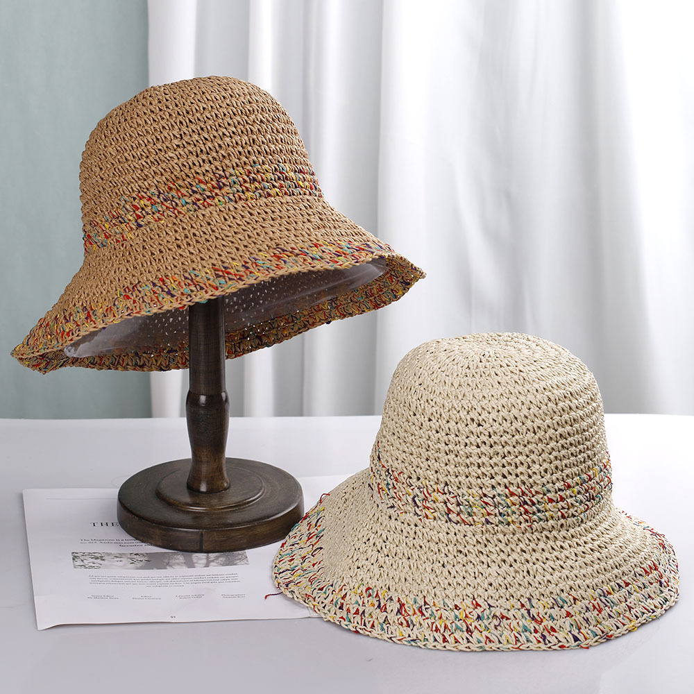 Bohemian Style Straw Hat Women - Paper Straw Color 评论和价格