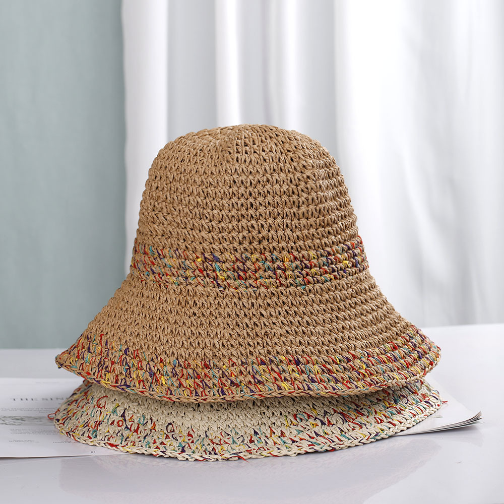 Bohemian Style Straw Hat Women - Paper Straw Color 评论和价格