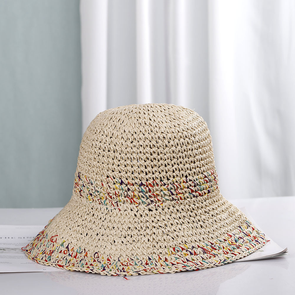 Bohemian Style Straw Hat Women - Paper Straw Color 评论和价格