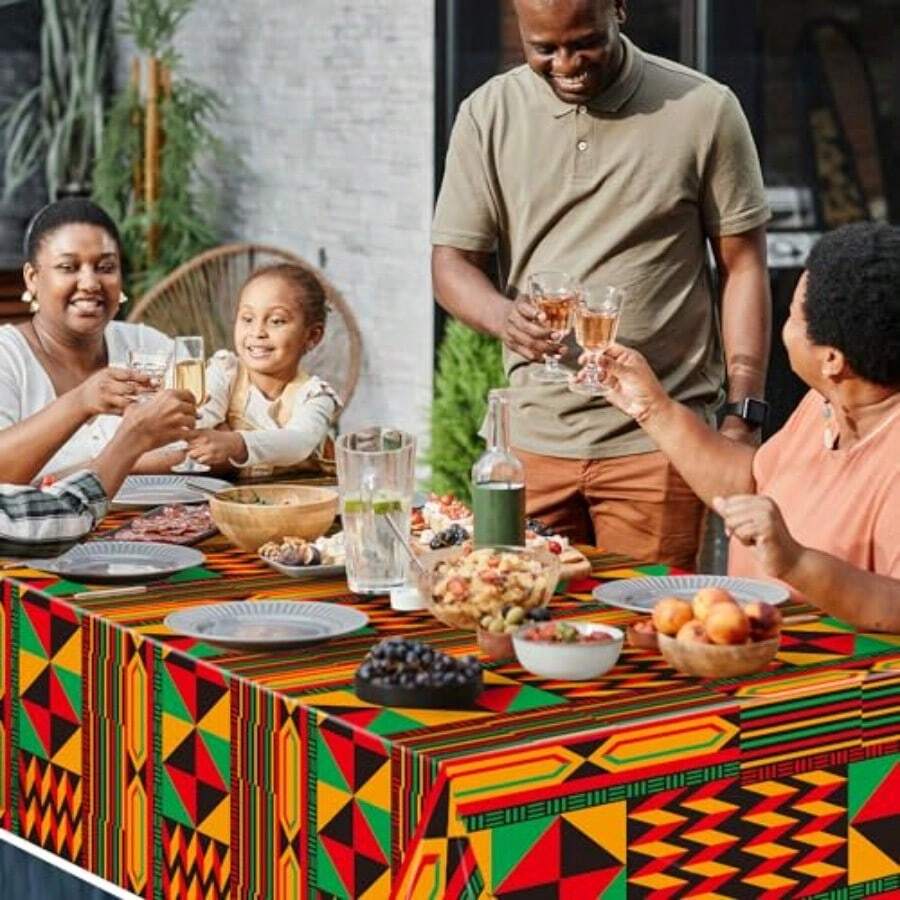 3 Packs African Print Disposab - Table Cloth Disposable 评论和价格