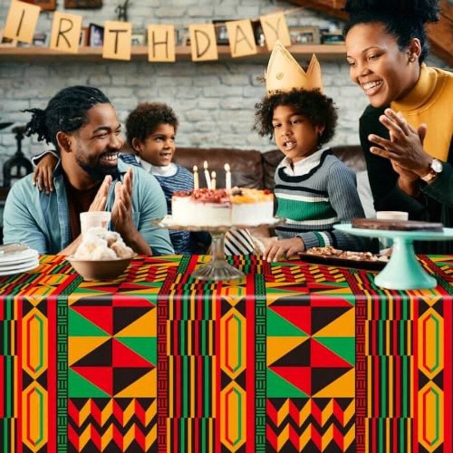 3 Packs African Print Disposab - Table Cloth Disposable 评论和价格