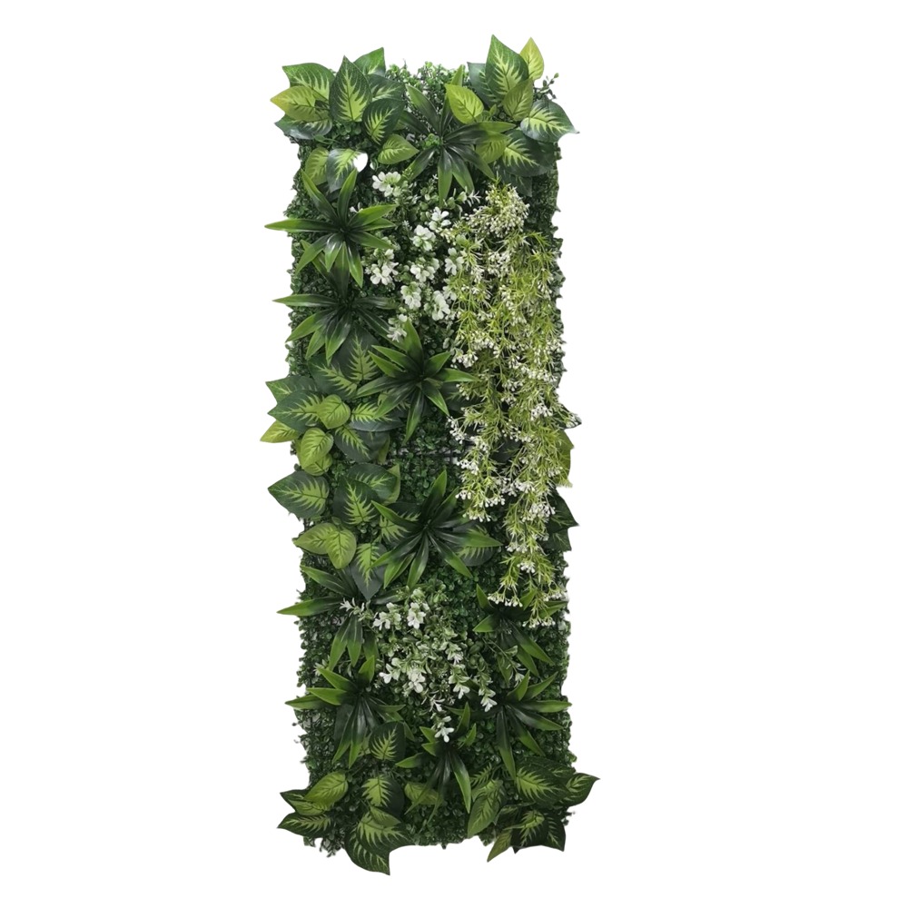 Home Decoration White Artifici - Flower Wall Panel 评论和价格
