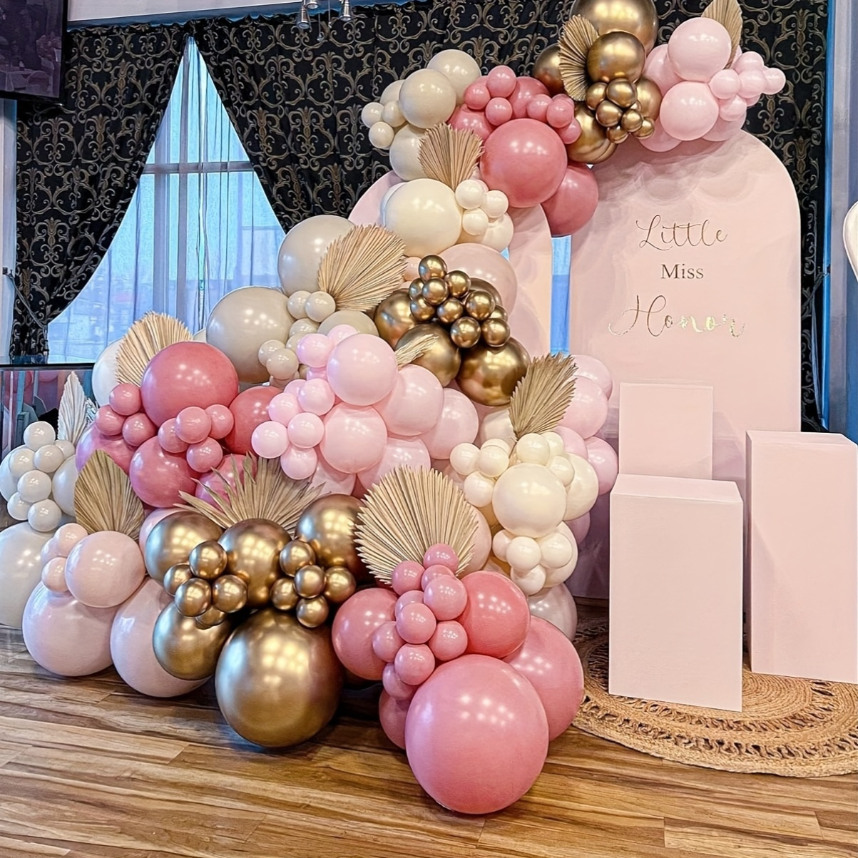 125pcs Pink & White Balloon Ar - Balloon Arch Kit 评论和价格
