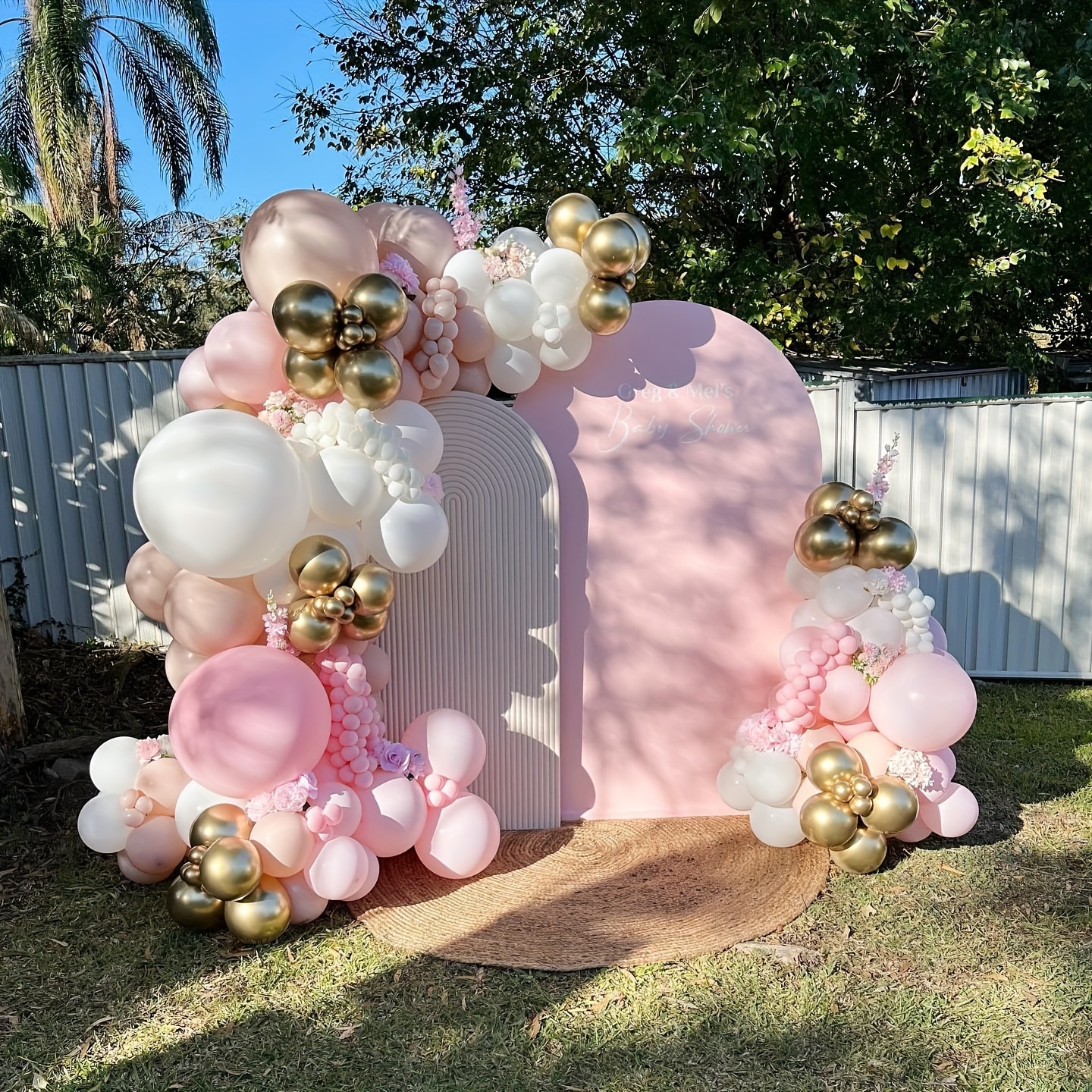 125pcs Pink & White Balloon Ar - Balloon Arch Kit 评论和价格