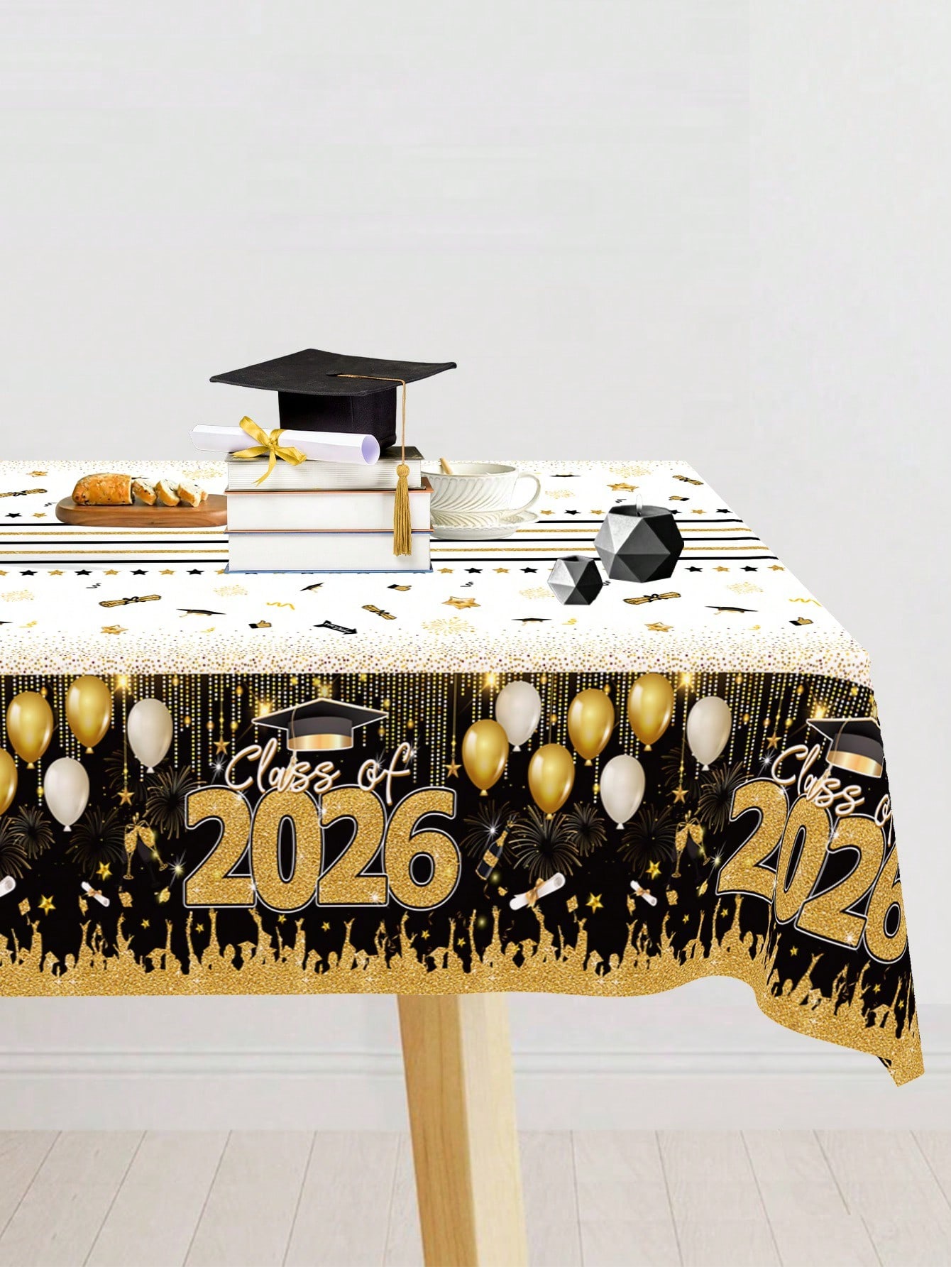 1pc Disposable Graduation Tabl - Table Cloth Disposable 评论和价格