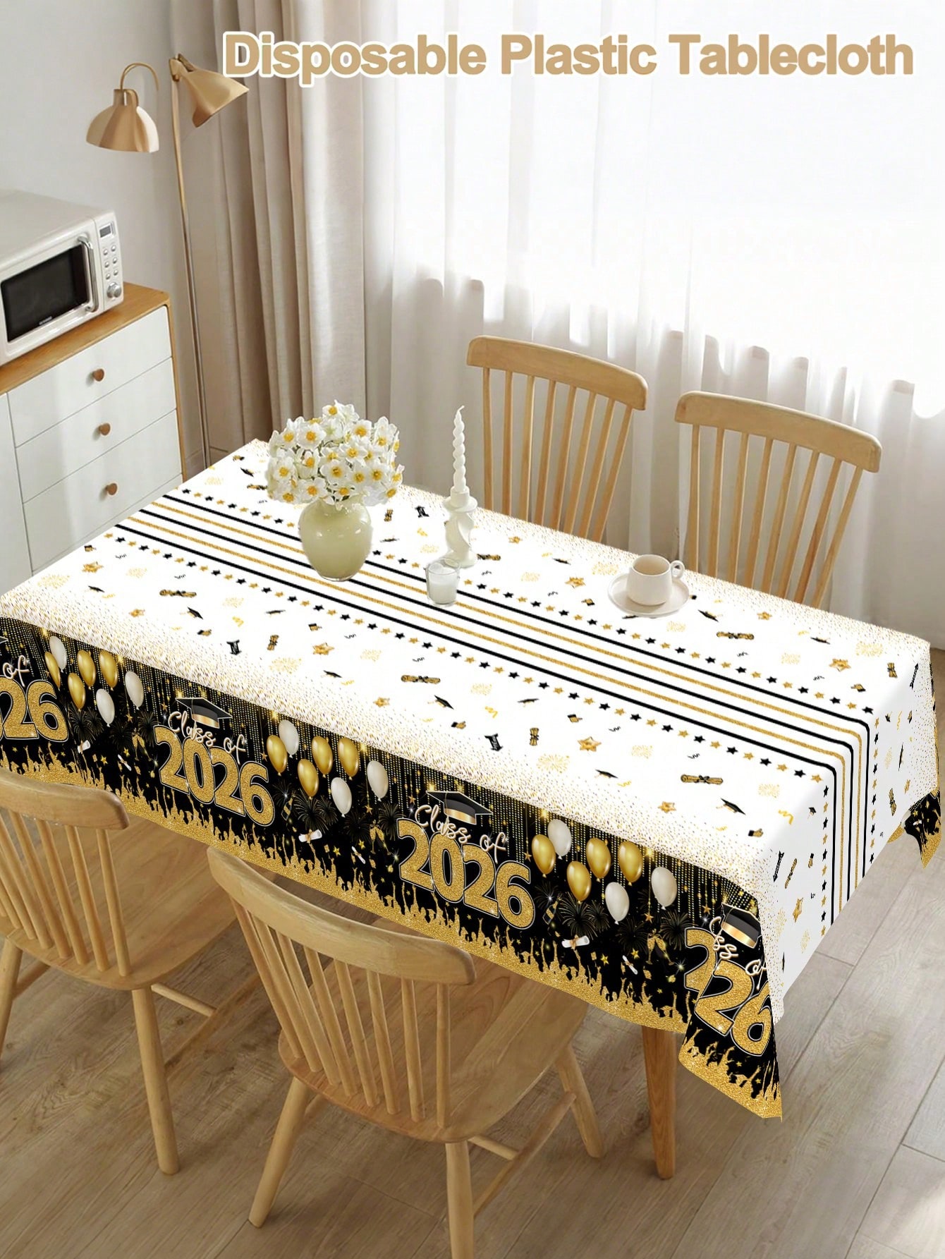 1pc Disposable Graduation Tabl - Table Cloth Disposable 评论和价格