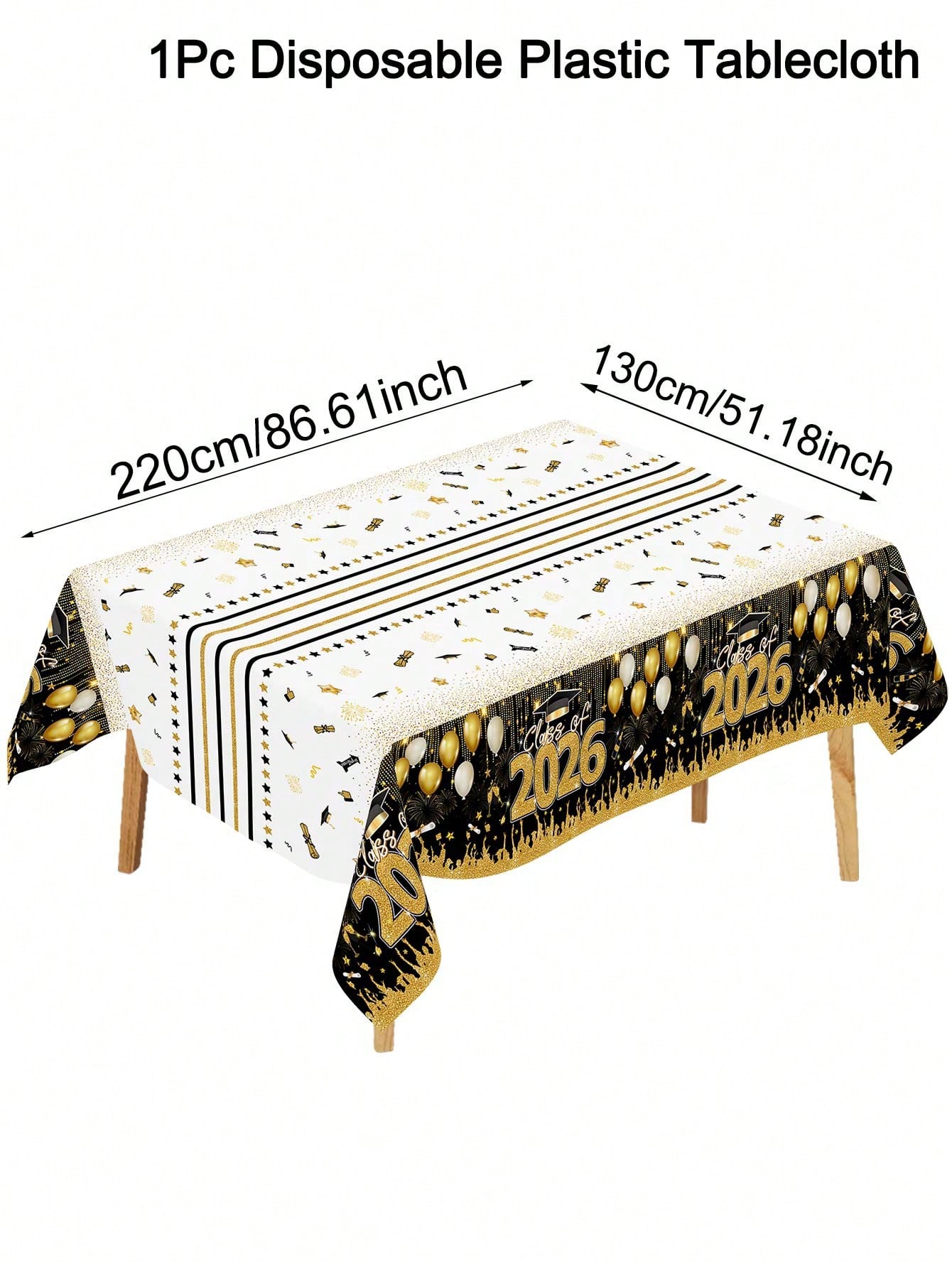 1pc Disposable Graduation Tabl - Table Cloth Disposable 评论和价格